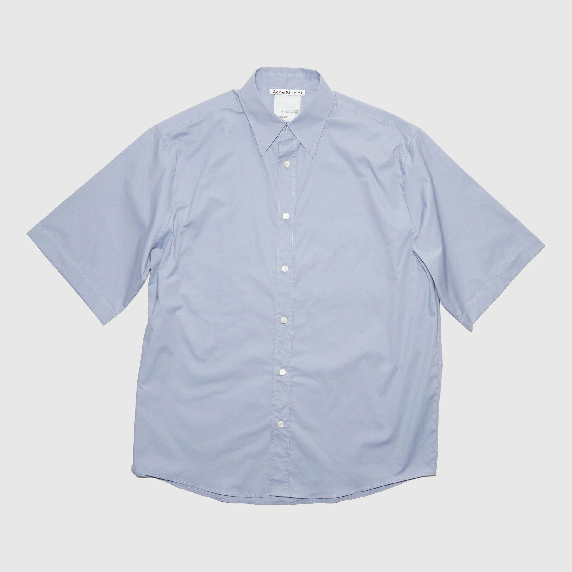 Acne Studios Short Sleeve Shirt Dusty Blue