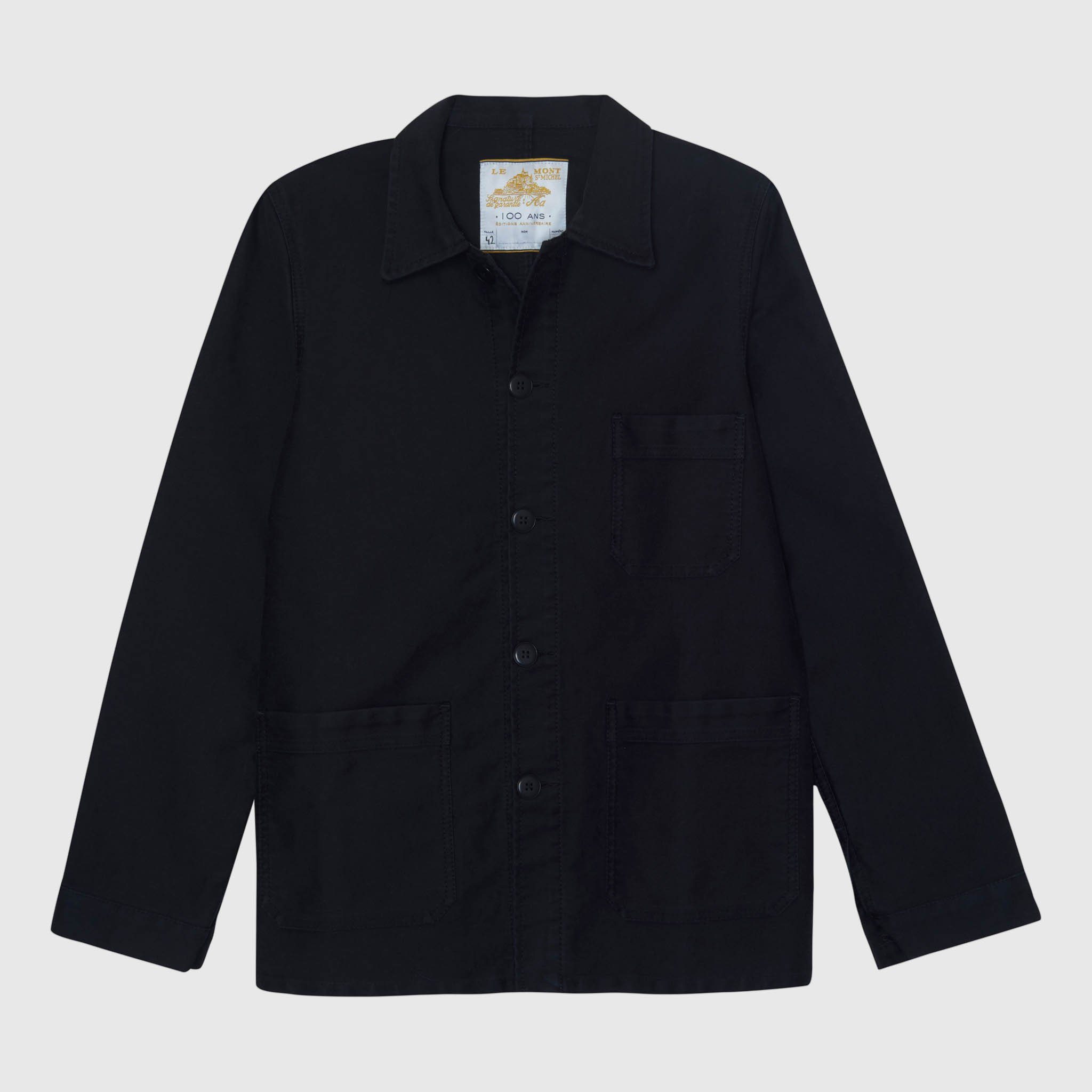 Le Mont Saint Michel Genuine Work Jacket - Black