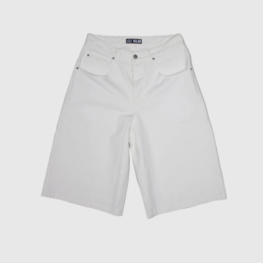 1313 SELAH Benji Denim Shorts - Off White Shorts 1313 SELAH 