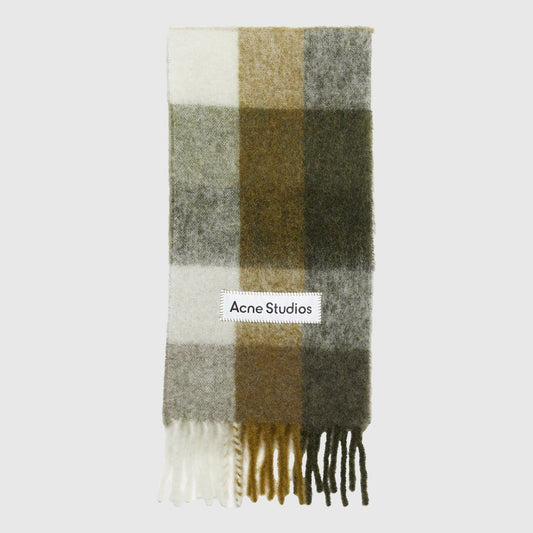 Acne Studios Heavy Scarf - Taupe/Green/Black Scarf Acne Studios 