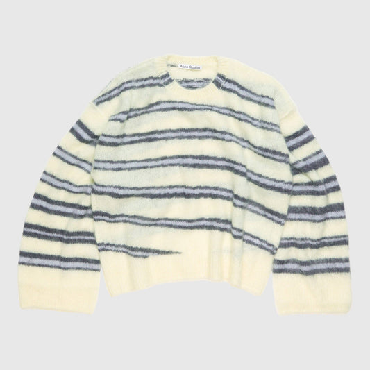 Acne Studios Knit Sweater - Soft Yellow/Multi Knitwear Acne Studios 