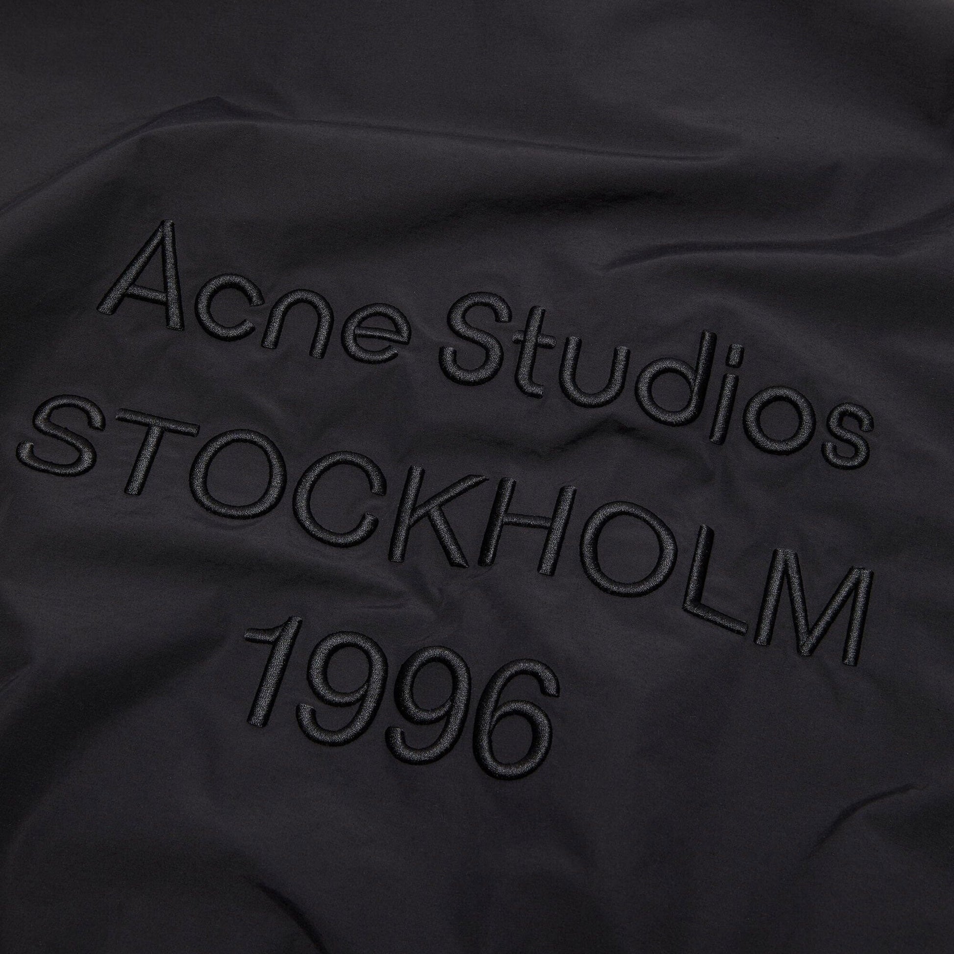 Acne Studios Logo Jacket - Black Outerwear Acne Studios 