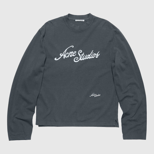 Acne Studios Script Logo Longsleeve - Faded Grey Longsleeve Acne Studios 