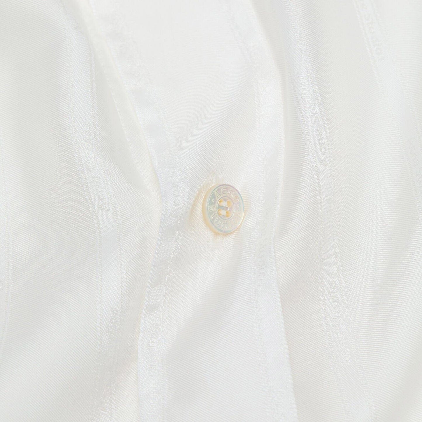 Acne Studios Self-Stripe Shirt - White Shirt Acne Studios 