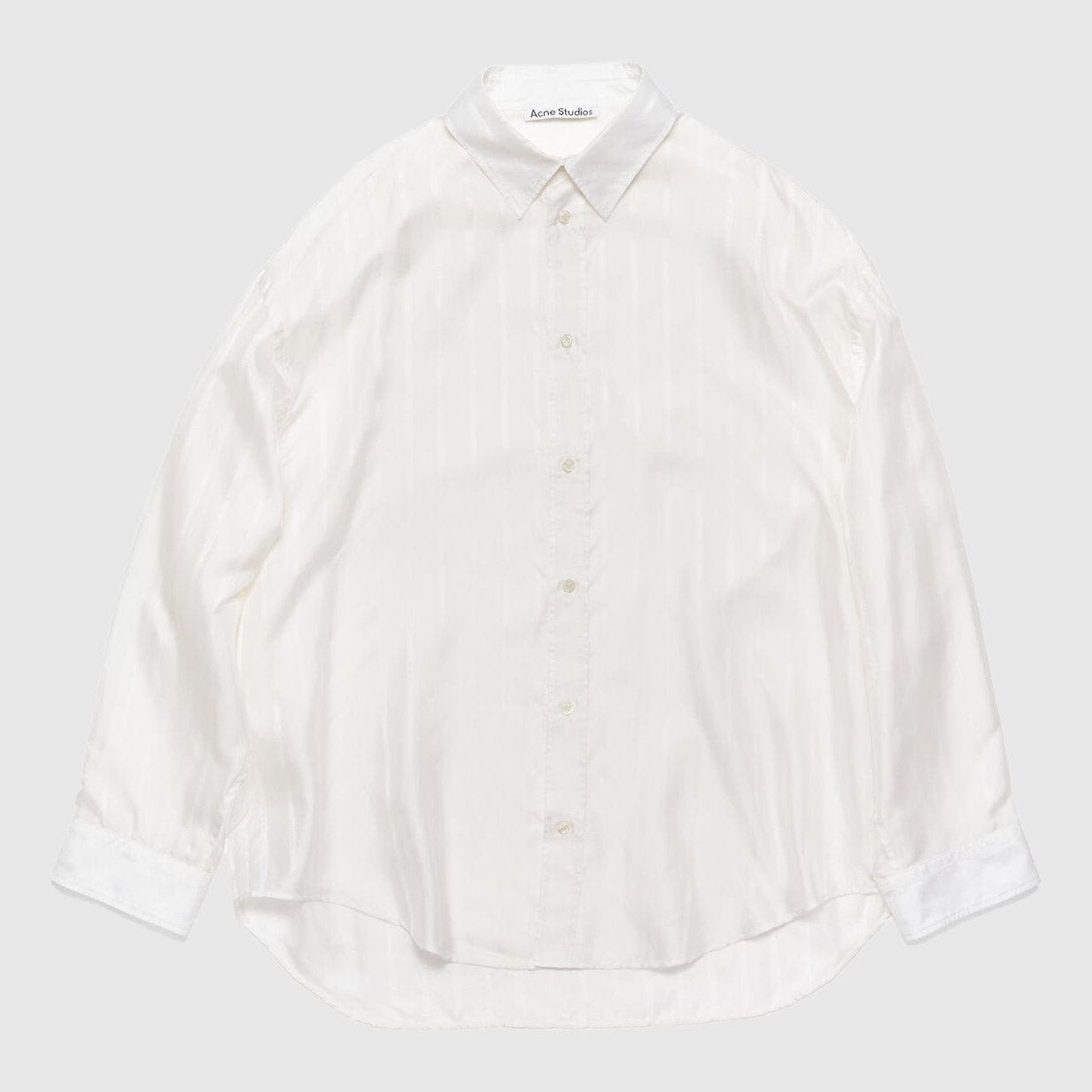 Acne Studios Self-Stripe Shirt - White Shirt Acne Studios 