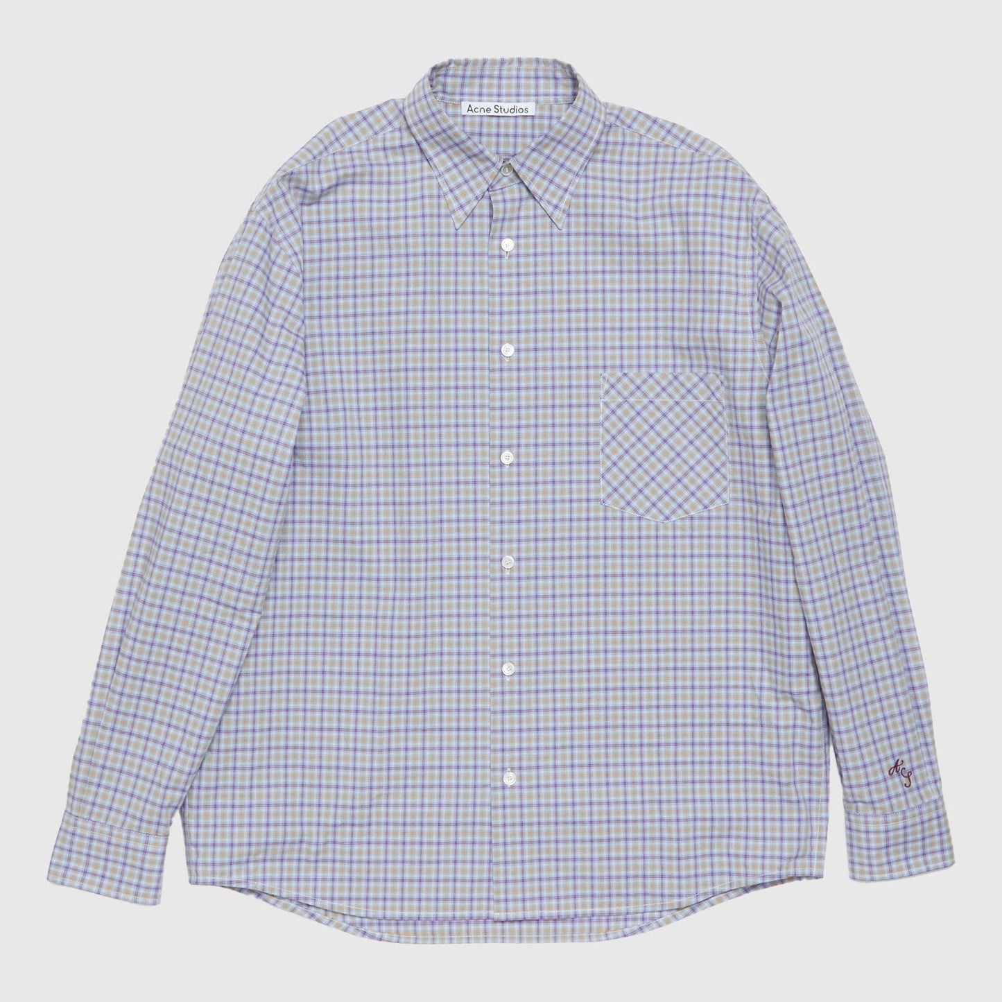 Acne Studios Shirt - Cornflower Blue/Yellow Shirt Acne Studios 