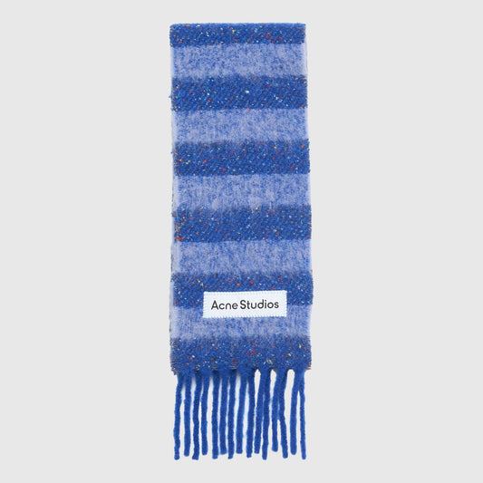 Acne Studios Stripe Alpaca Scarf Narrow - Blue/Aqua Scarf Acne Studios 