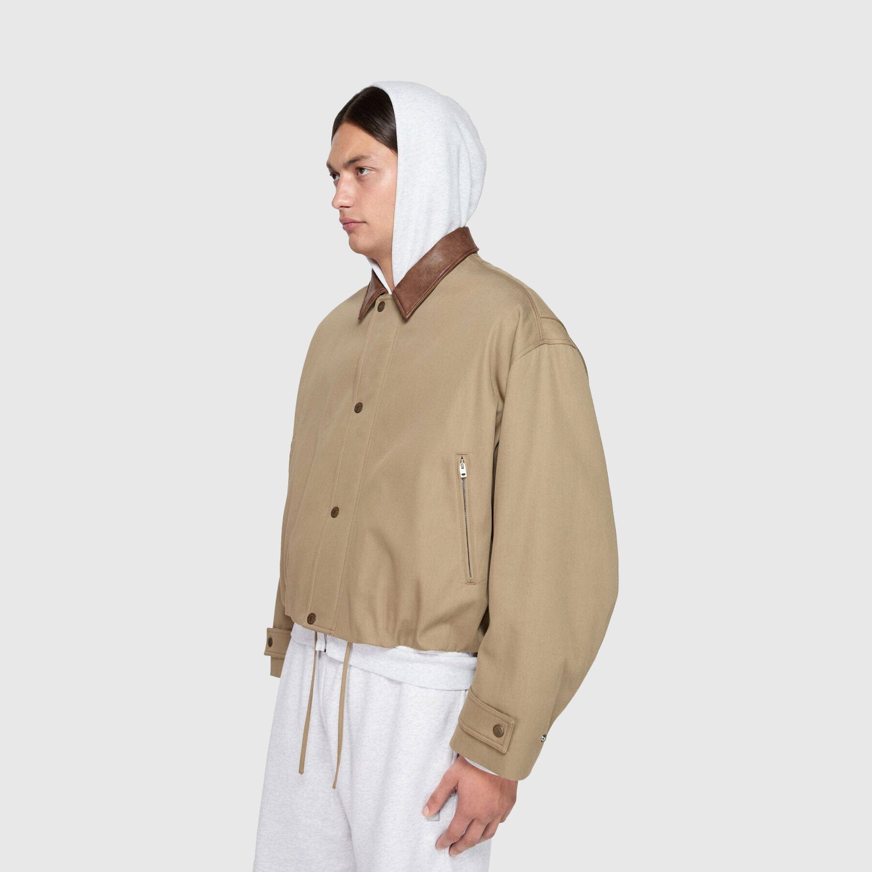 Acne Studios Twill Jacket - Khaki Beige Outerwear Acne Studios 