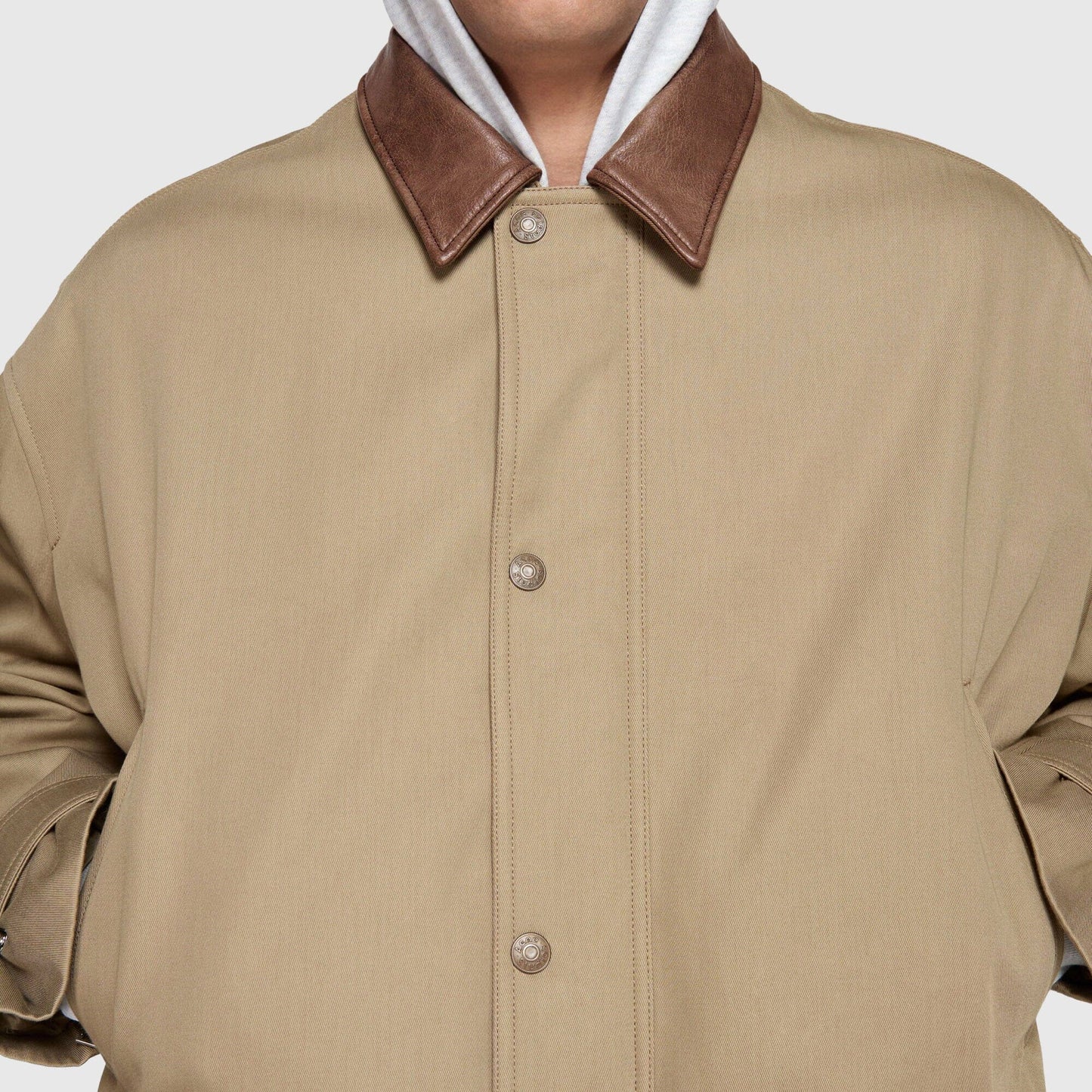 Acne Studios Twill Jacket - Khaki Beige Outerwear Acne Studios 