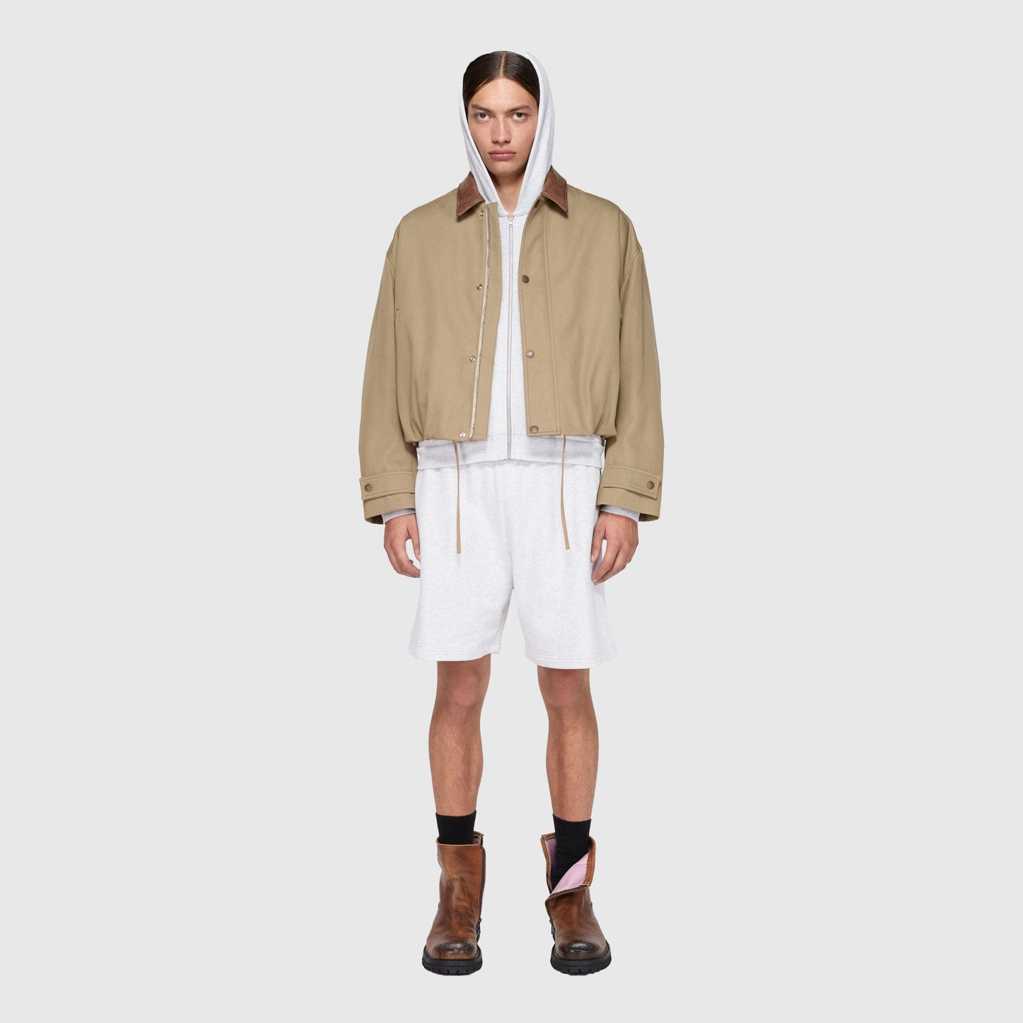 Acne Studios Twill Jacket - Khaki Beige Outerwear Acne Studios 