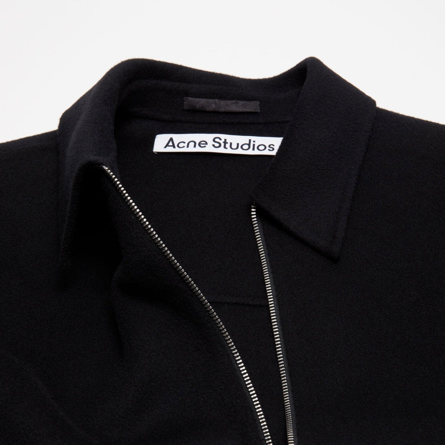 Acne Studios Wool Zipper Jacket - Black Jacket Acne Studios 