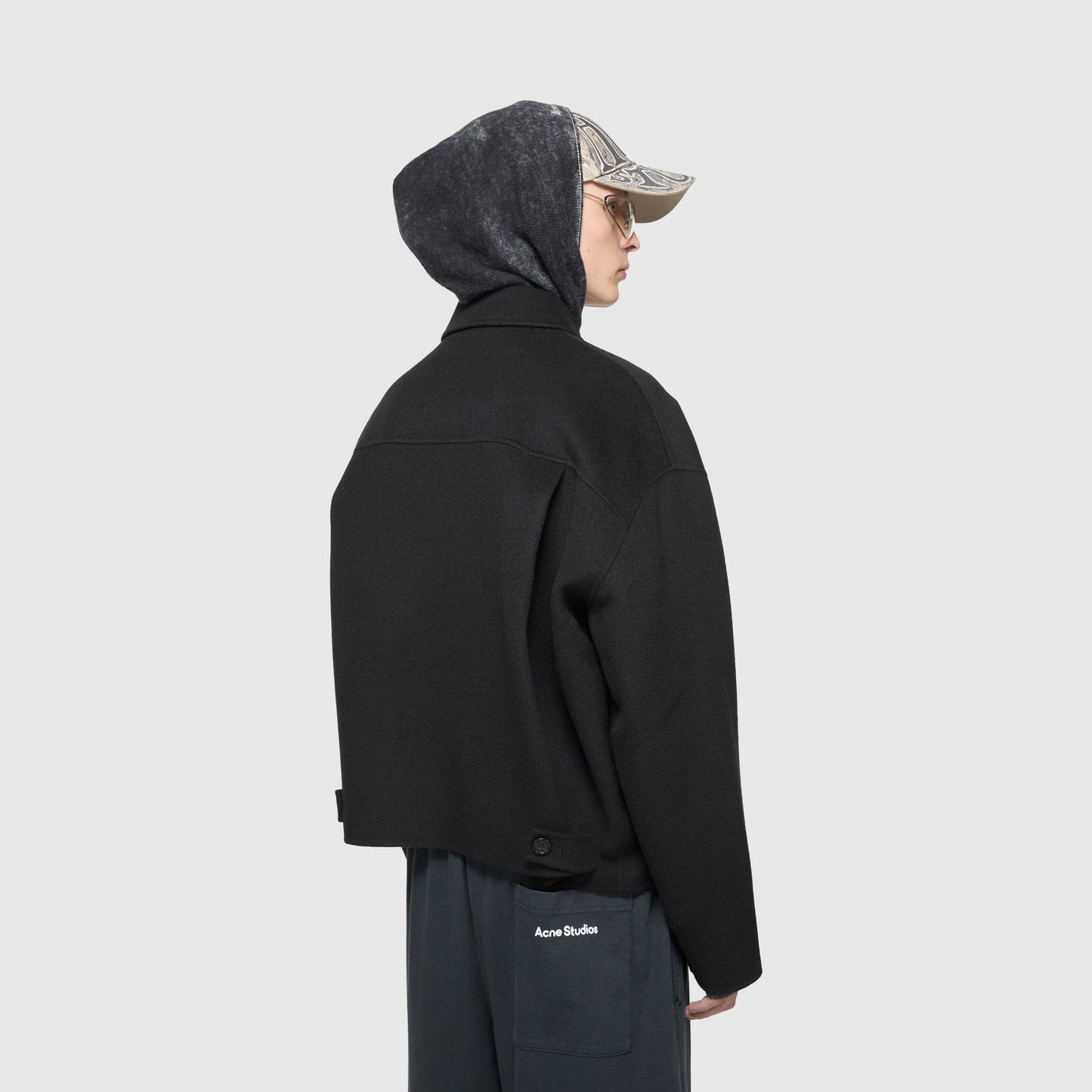 Acne Studios Wool Zipper Jacket - Black Jacket Acne Studios 