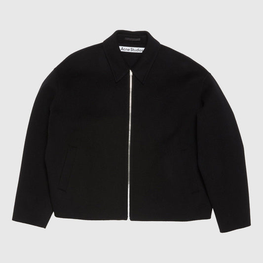 Acne Studios Wool Zipper Jacket - Black Jacket Acne Studios 