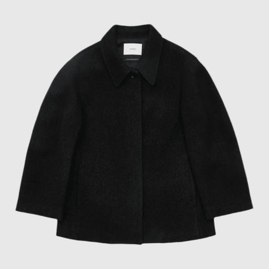 Amomento Hourglass Half Coat - Black Coat Amomento 