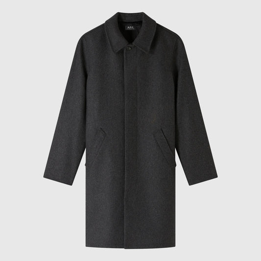 A.P.C. Auster Mac - Heathered Anthracite Coat A.P.C. 