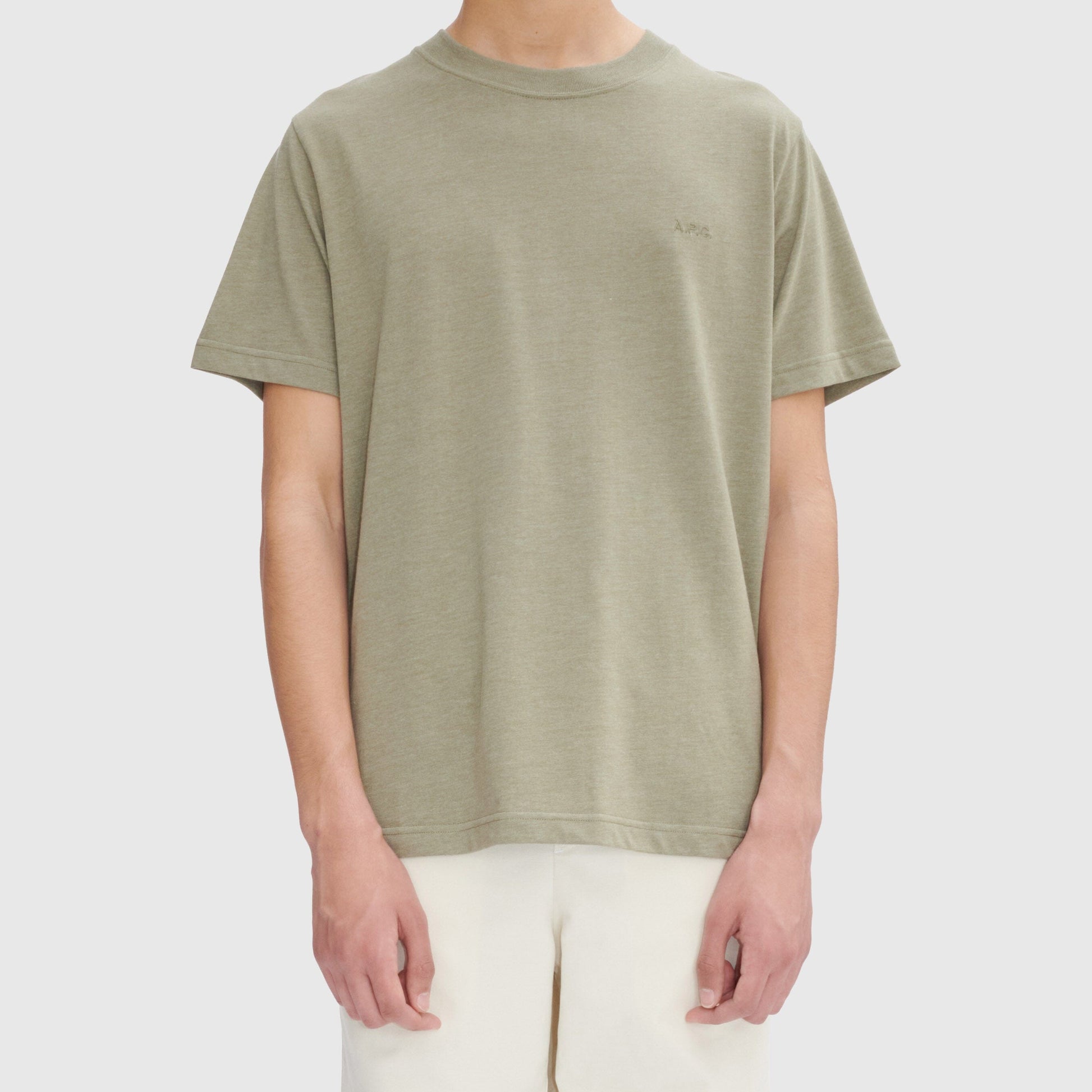 A.P.C. Brodee APC Standard T-Shirt - Kaki Chine T-shirt A.P.C. 