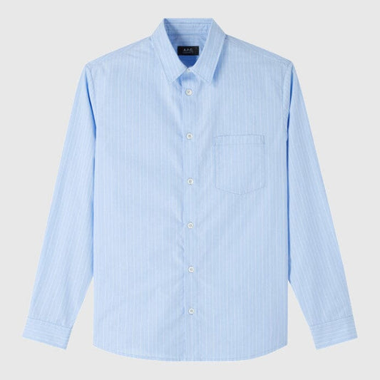 A.P.C. Clement Shirt - Blue Shirt A.P.C. 