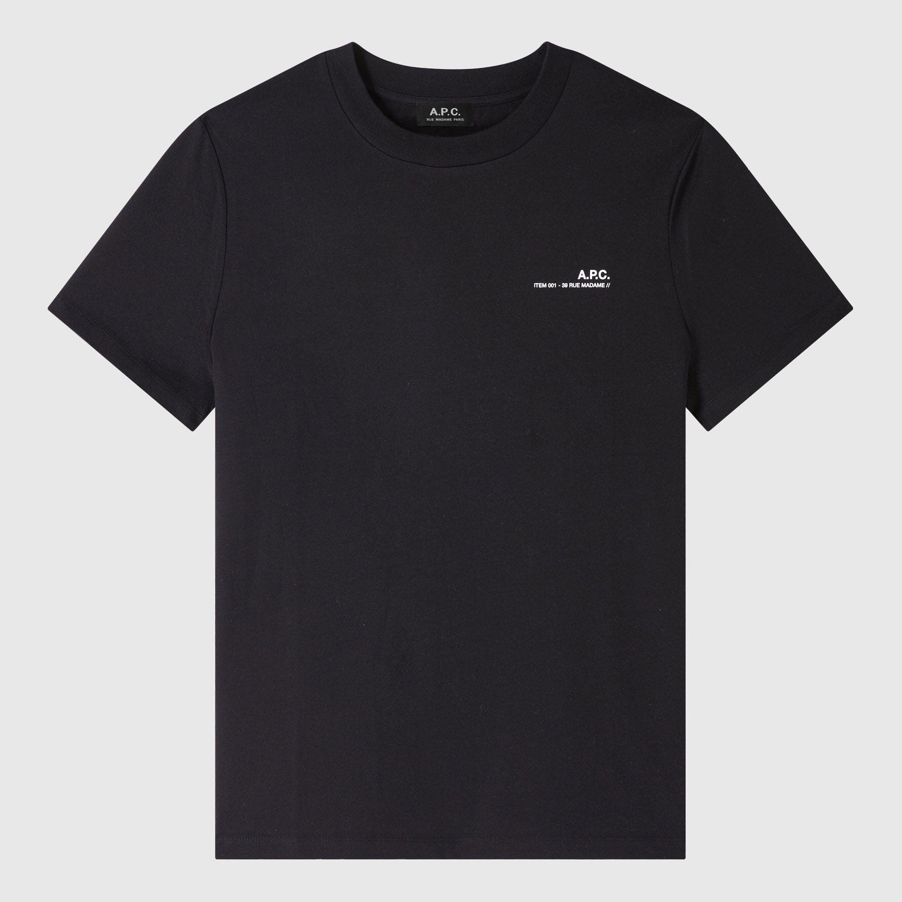 A.P.C. Item Standard T-Shirt - Noir/Blanc T-shirt A.P.C. 