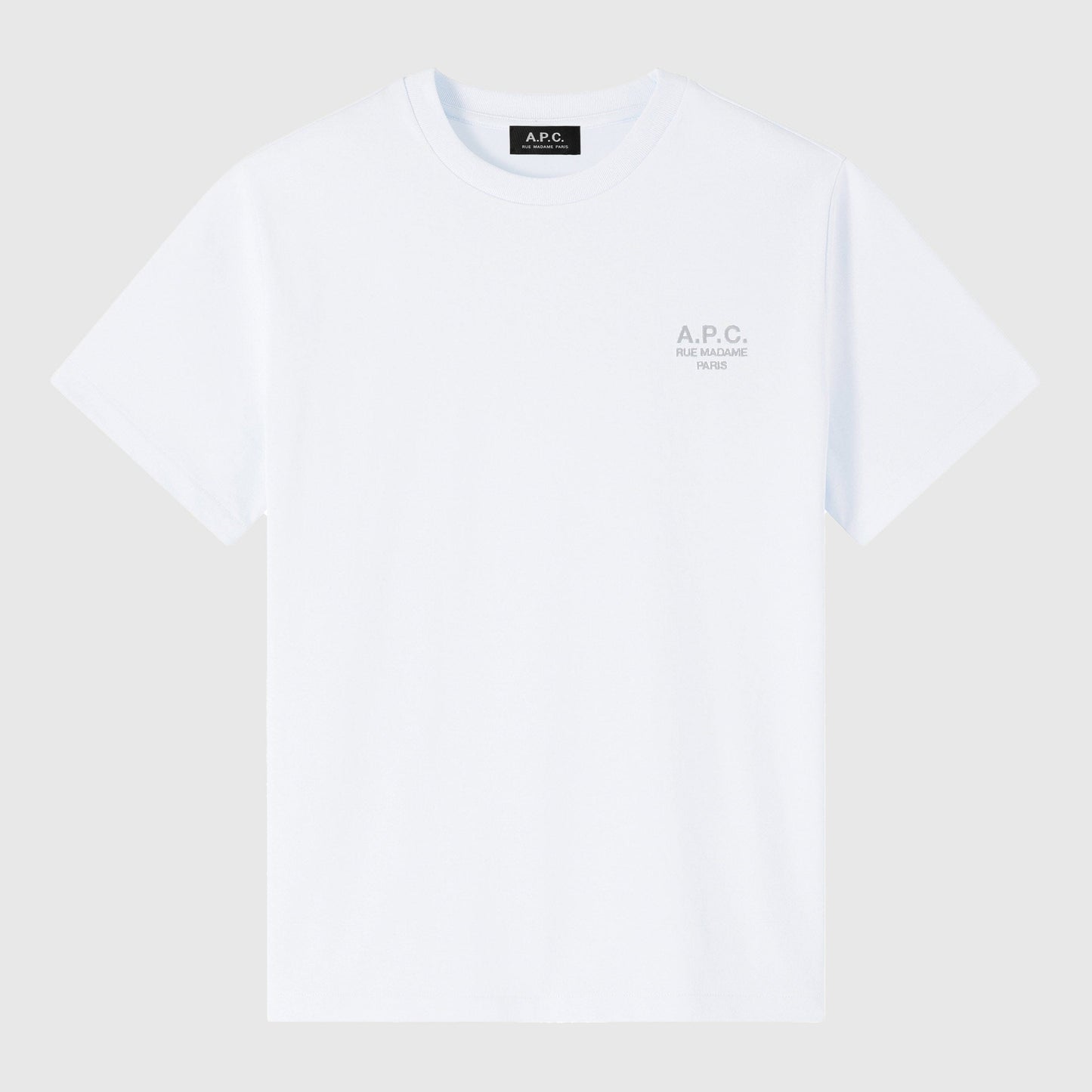 A.P.C. Rue Madame Standard T-Shirt - Blanc/Bleu Ciel T-shirt A.P.C. 