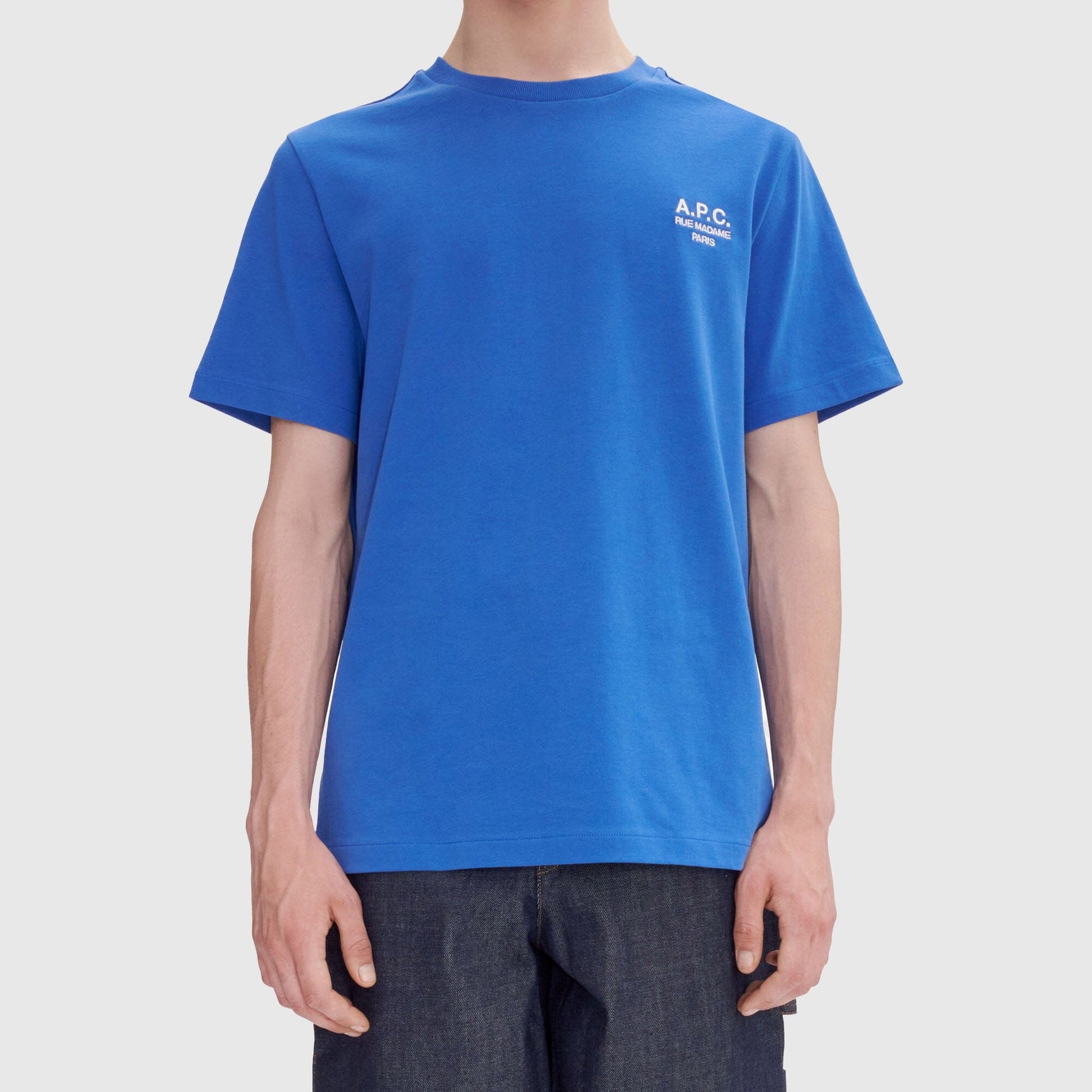 A.P.C. Rue Madame Standard T-Shirt - Bleu Fonce/Blanc T-shirt A.P.C. 