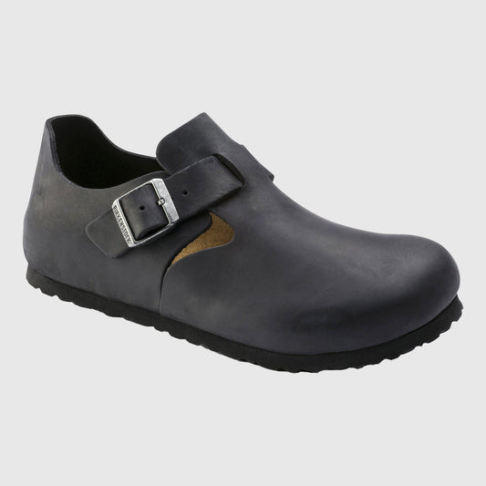 Birkenstock London Shoe Oiled Leather - Black Shoes Birkenstock 