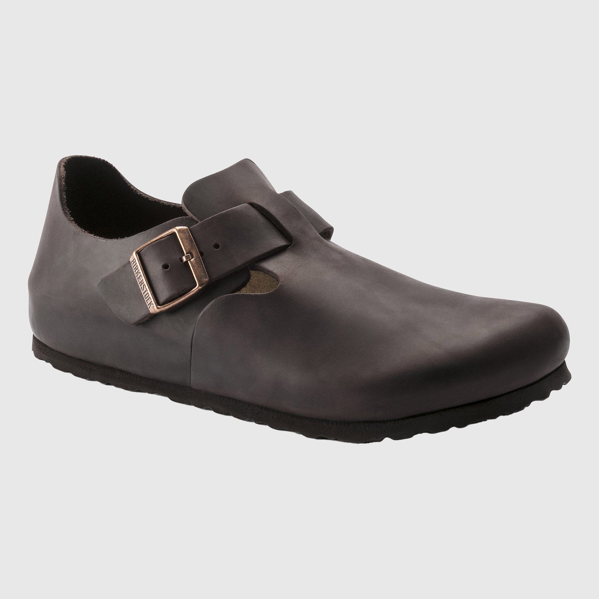 Oiled leather mules store
