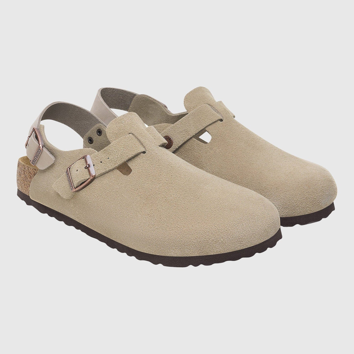 Birkenstock Tokio II Clog Suede - Taupe Shoes Birkenstock 