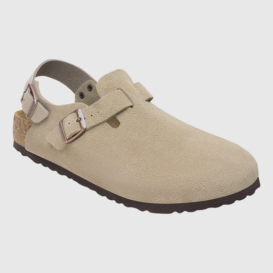 Birkenstock Tokio II Clog Suede - Taupe Shoes Birkenstock 