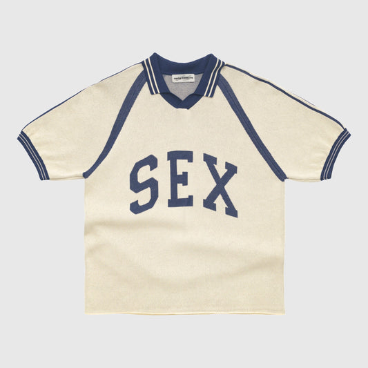 Carne Bollente Captain Kinky Tee - Cream / Dark Blue T-shirt Carne Bollente 