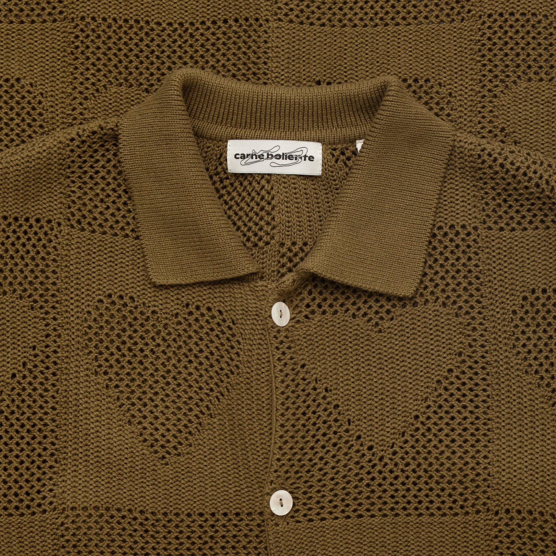 Carne Bollente Cupid's Net Shirt - Olive Shirt Carne Bollente 