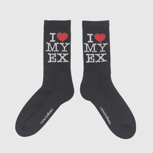 Carne Bollente Ex Marks The Spot Socks - Black Socks Carne Bollente 