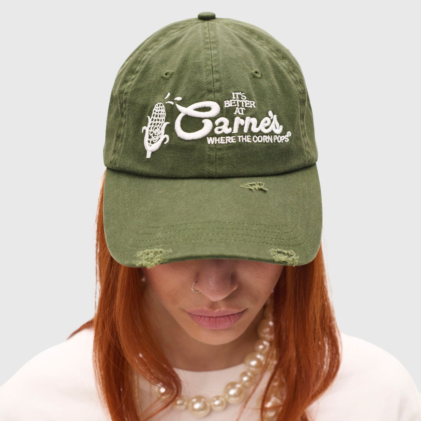 Carne Bollente Farm Charm Cap - Off-Green Cap Carne Bollente 