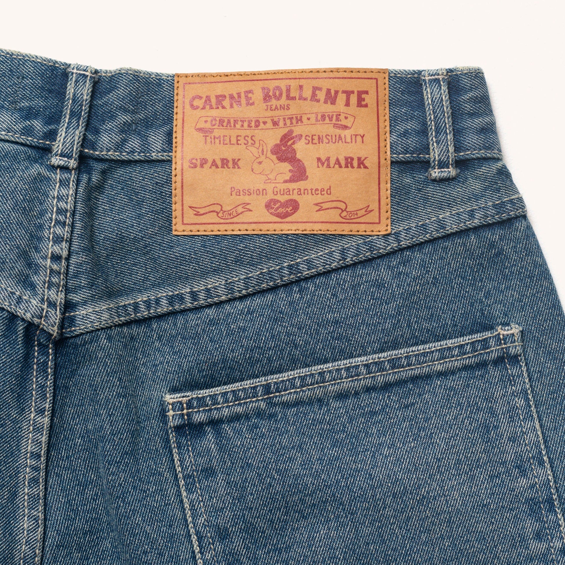 Carne Bollente Love Pants 00's Jeans - Jet Bleached Blue Pants Carne Bollente 