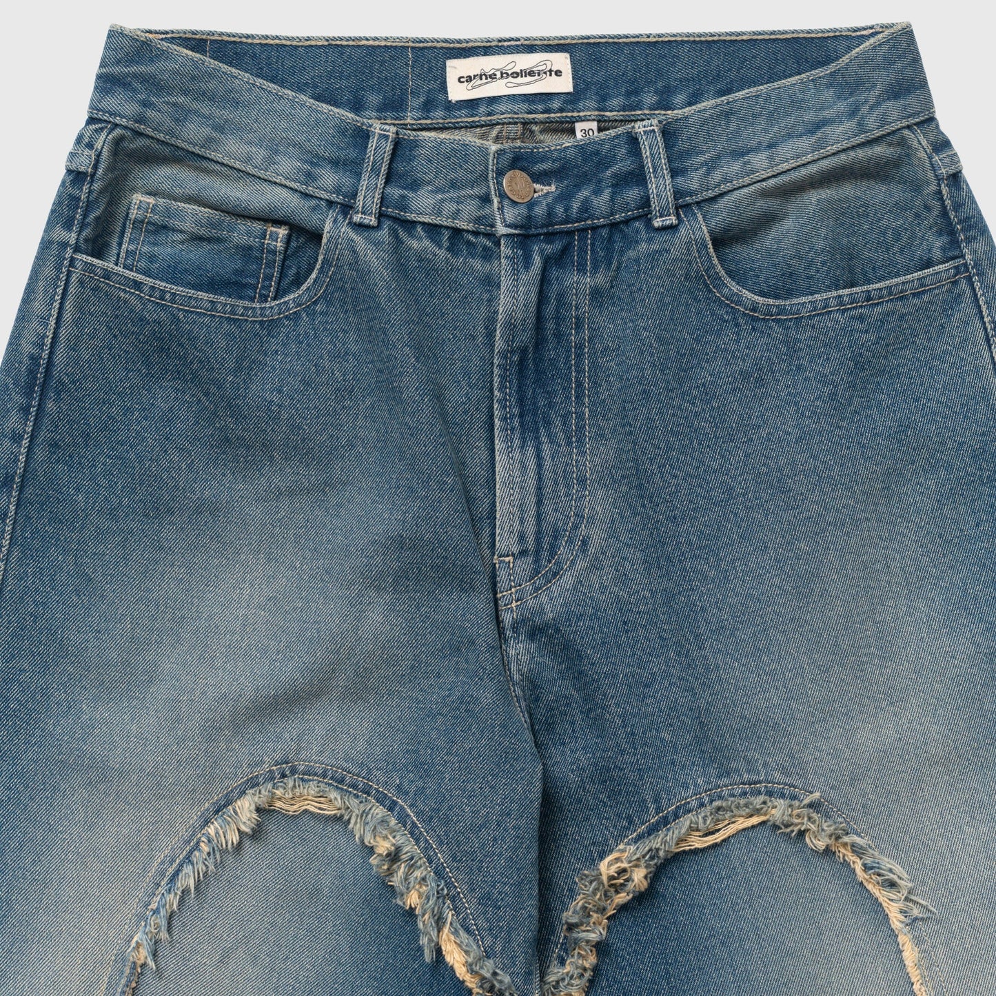 Carne Bollente Love Pants 00's Jeans - Jet Bleached Blue Pants Carne Bollente 