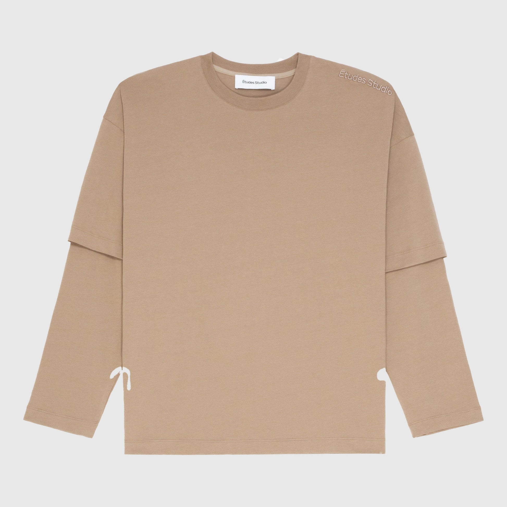 Études Double Sleeve T-Shirt - Tan T-Shirt Études 