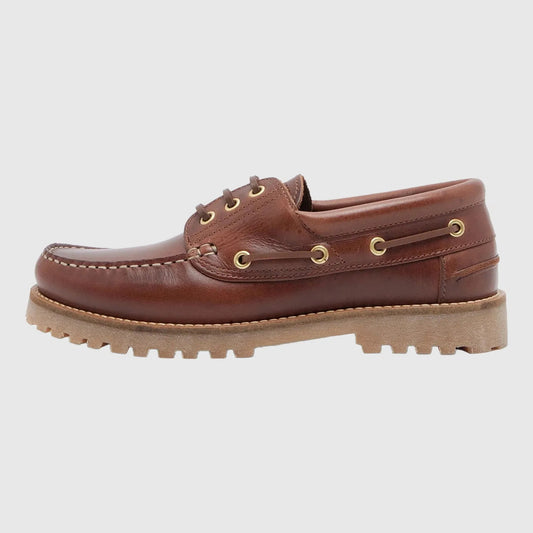 Garment Project Ollie Boat Shoe - Brown Leather Shoes Garment Project 