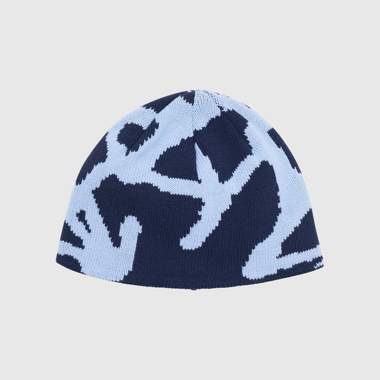 Gramicci Burly Runningman Beanie - Splatter Blue Beanie Gramicci 