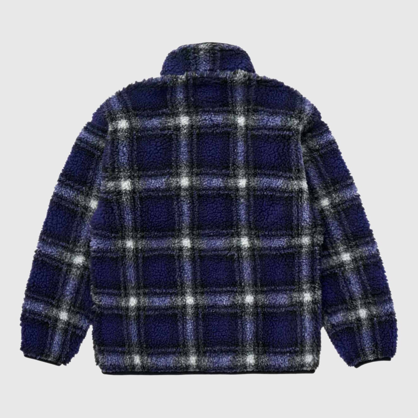 Gramicci Shadow Plaid Sherpa Jacket - Purple Jacket Gramicci 