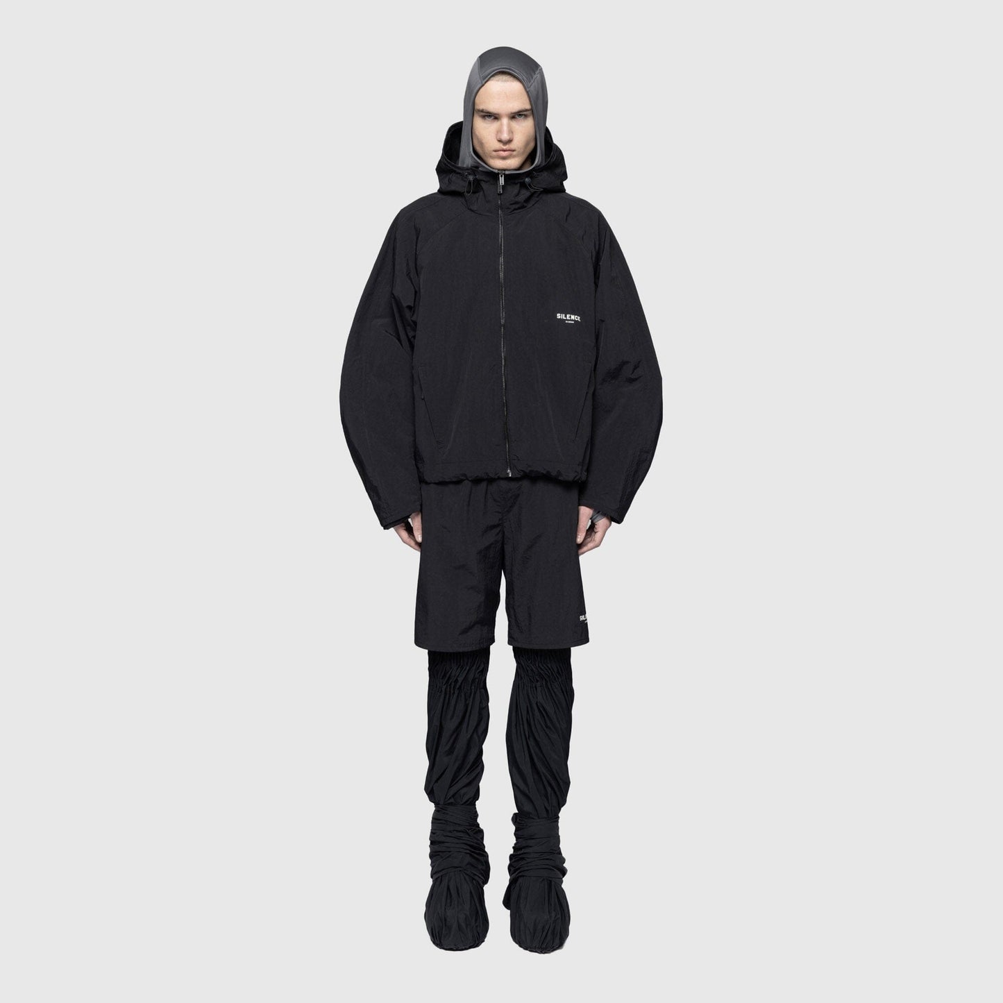 Han Kjøbenhavn Windbreaker Technical Jacket - Anthracite Black Jacket Han Kjøbenhavn 