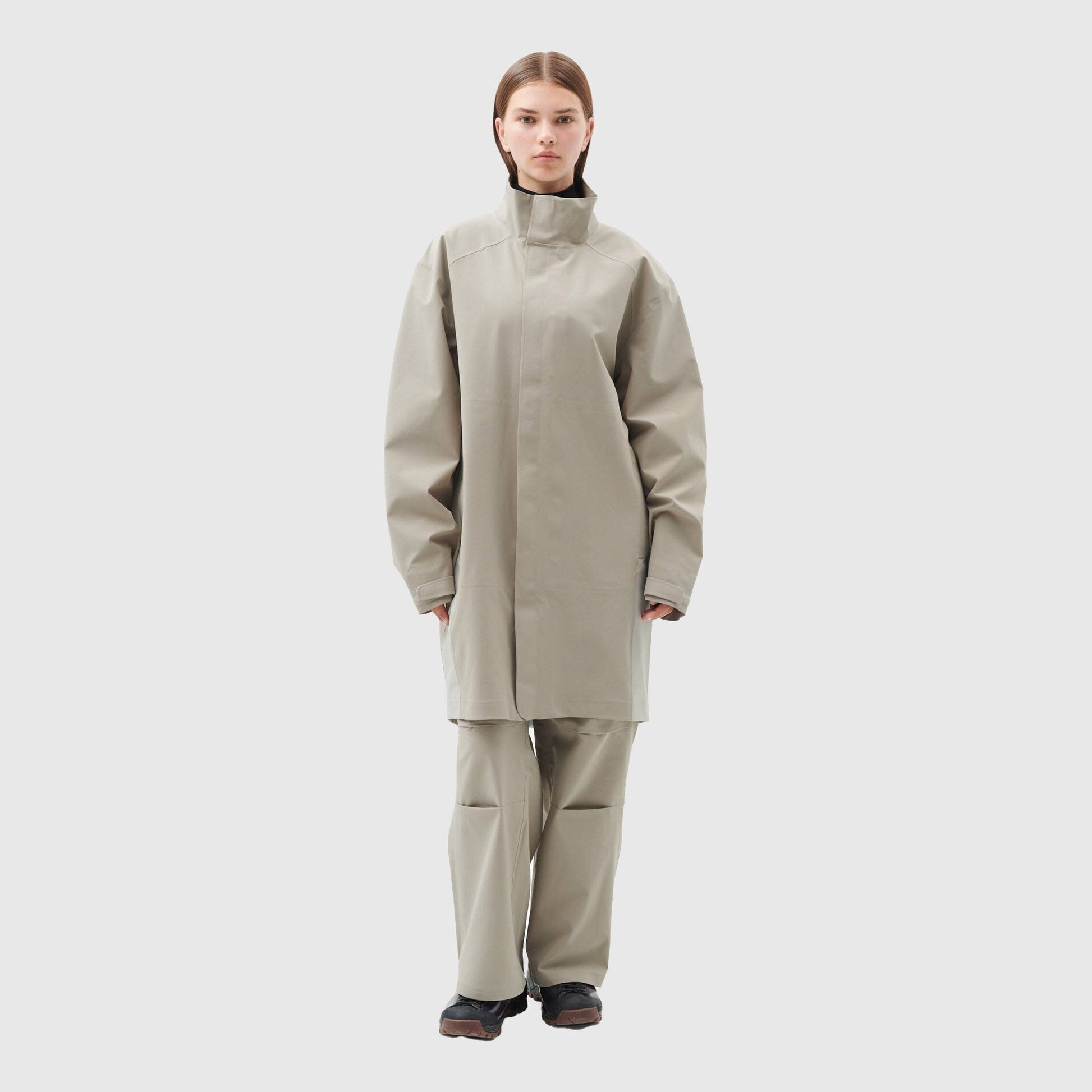 Hiking Patrol 3L Shell Long Coat - Beige Coat Hiking Patrol 