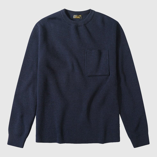 Le Mont Saint Michel Salaun Virgin Wool Sweater - Navy Knitwear Le Mont Saint Michel 