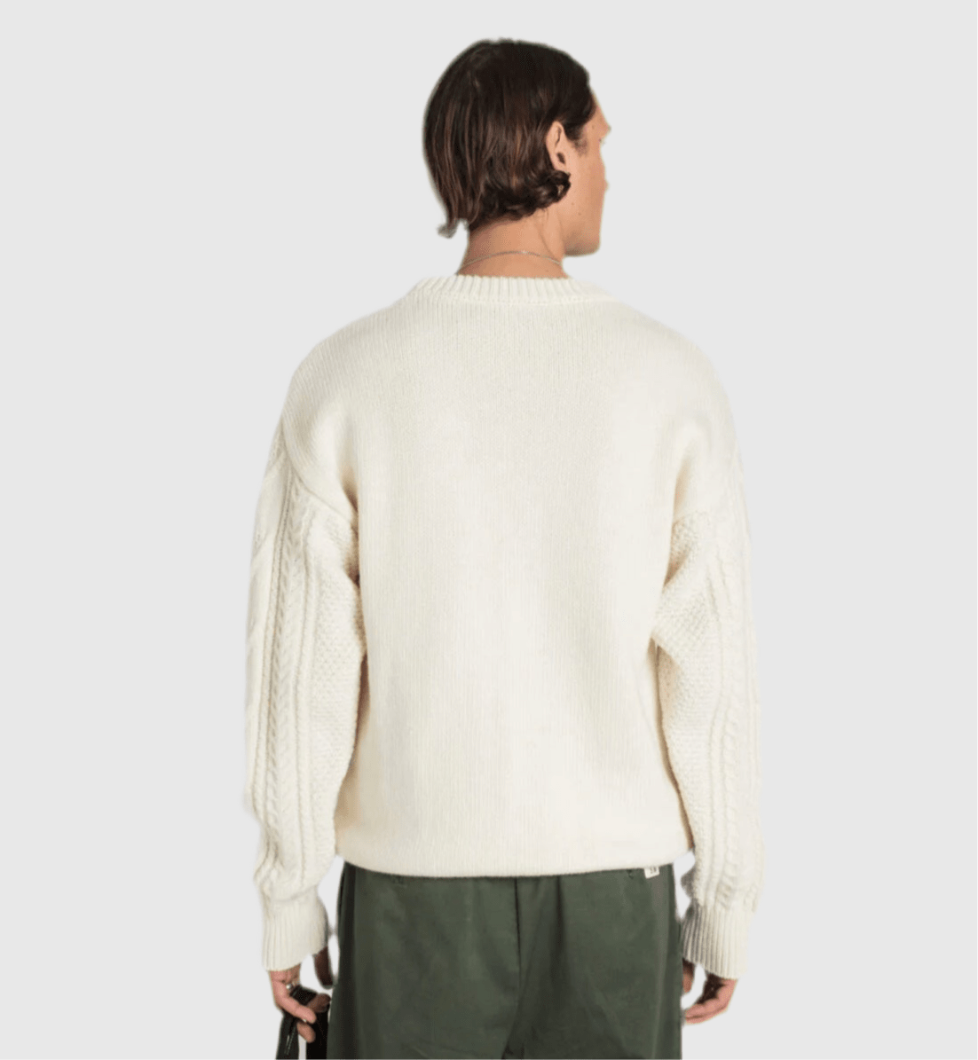 Le Mont Saint Michel Sandre Cable Sweater - Off White Knitwear Le Mont Saint Michel 