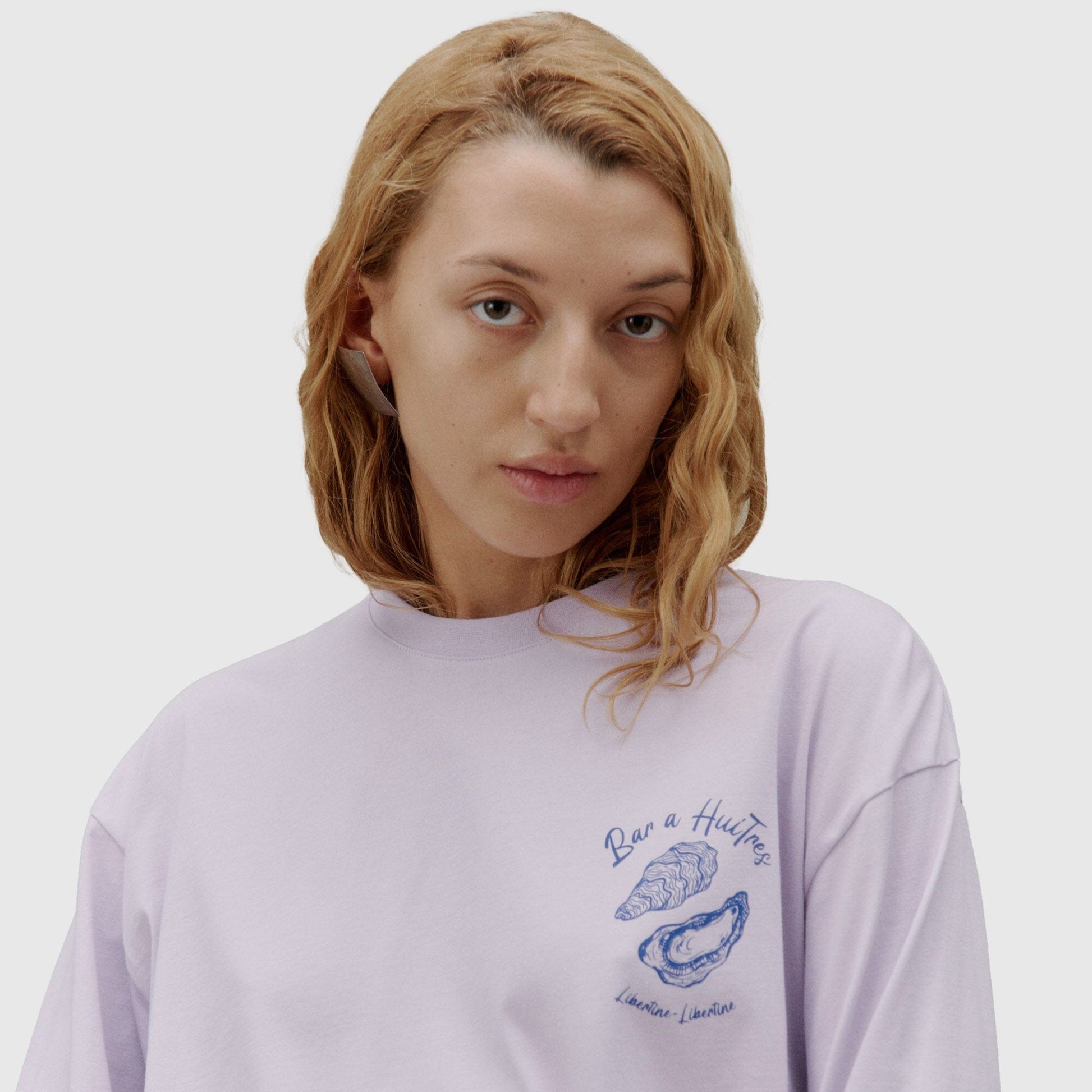 Libertine-Libertine Affirm Bar Huitre T-Shirt - Lavender T-Shirt Libertine-Libertine 