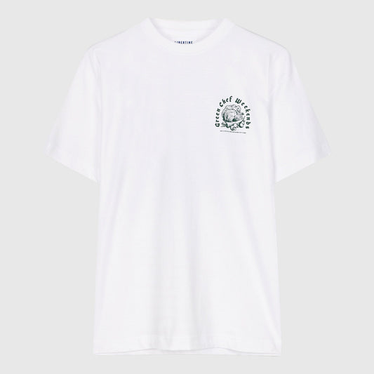 Libertine-Libertine Beat Green Chef T-Shirt - White T-Shirt Libertine-Libertine 