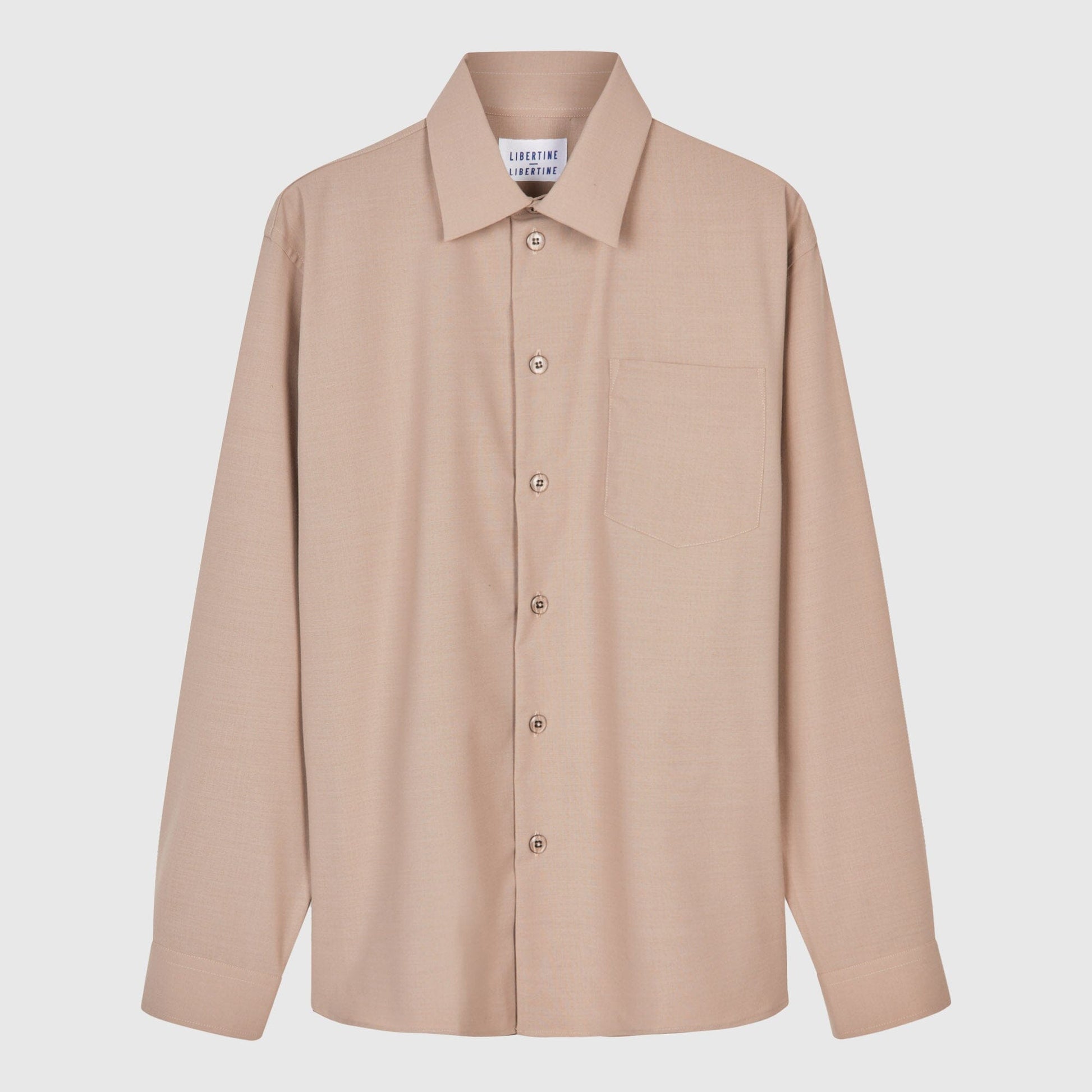 Libertine-Libertine Record Shirt - Taupe Shirt Libertine-Libertine 