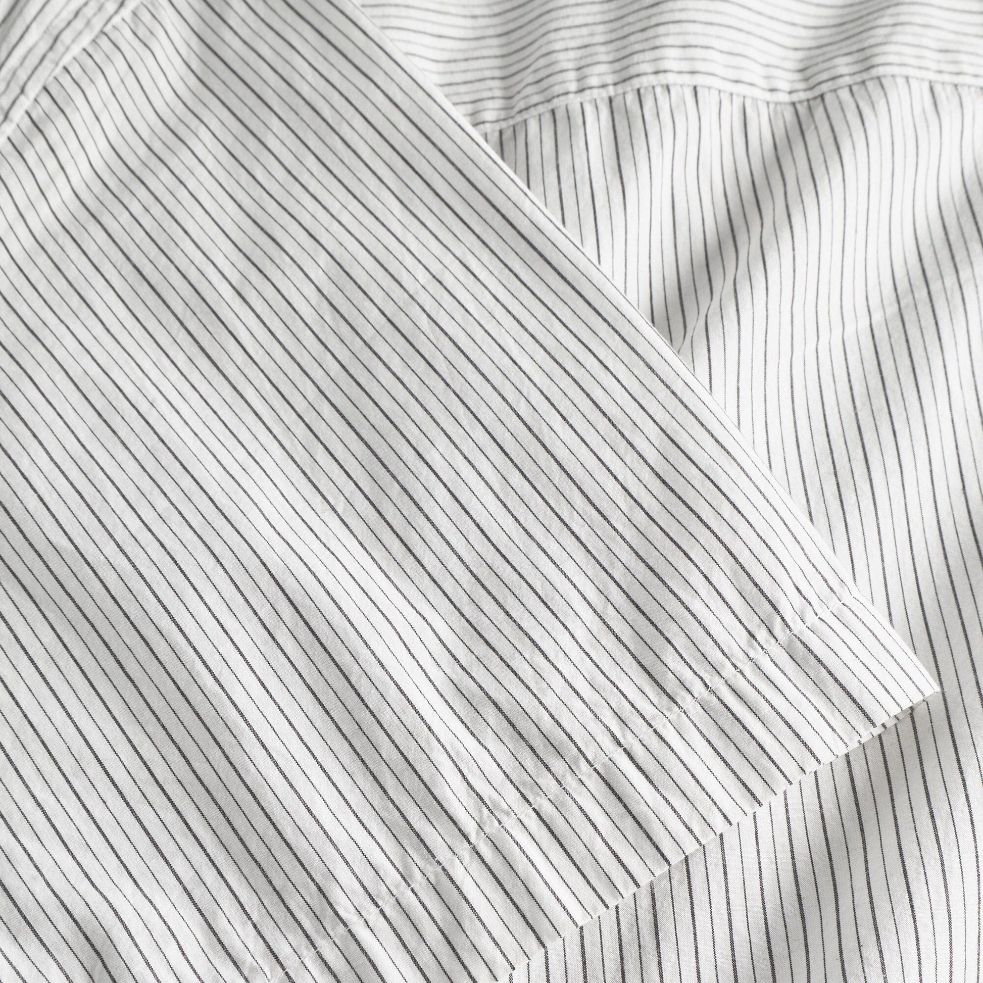 Norse Projects Mads Poplin Stripe SS Shirt - Ecru Shirt Norse Projects 