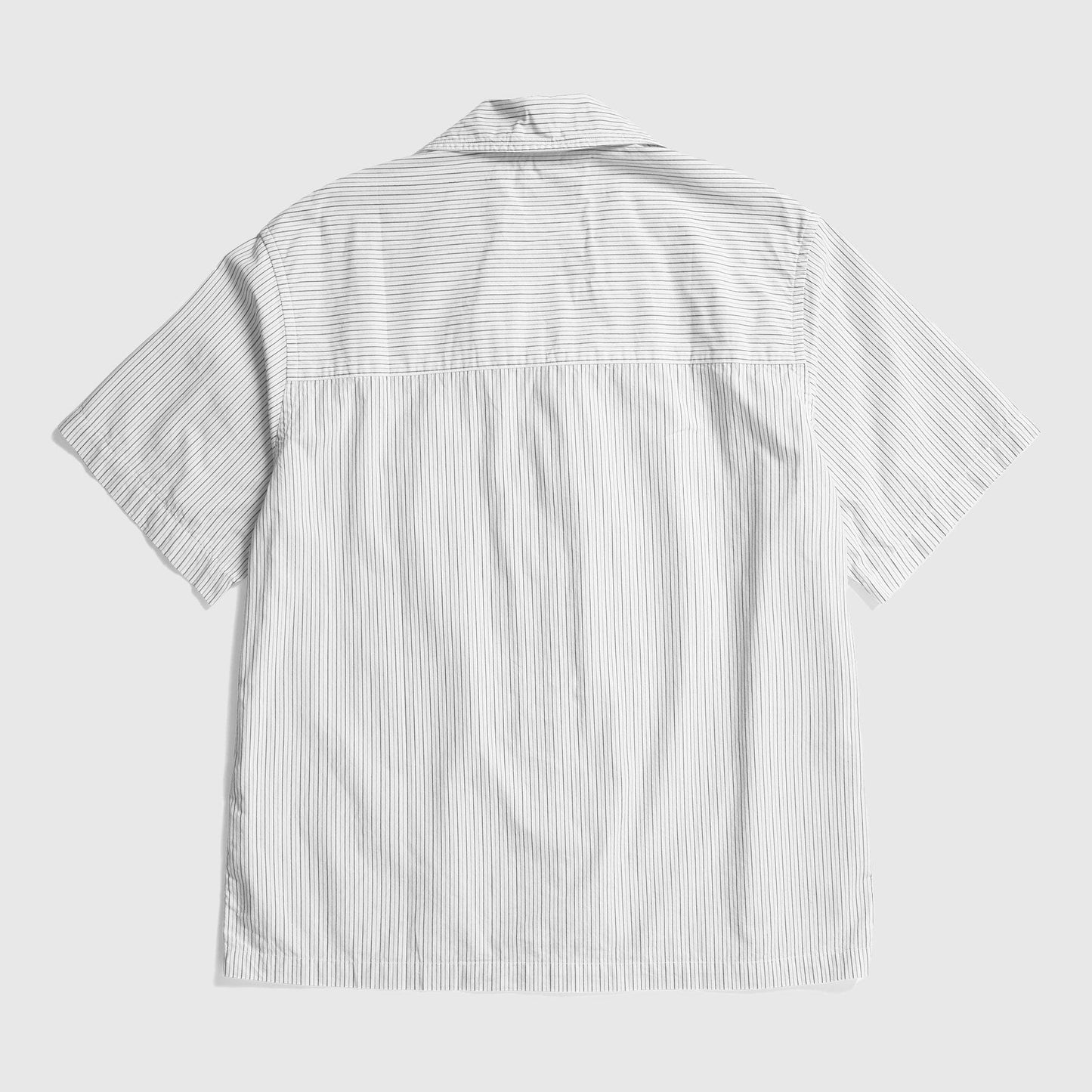 Norse Projects Mads Poplin Stripe SS Shirt - Ecru Shirt Norse Projects 