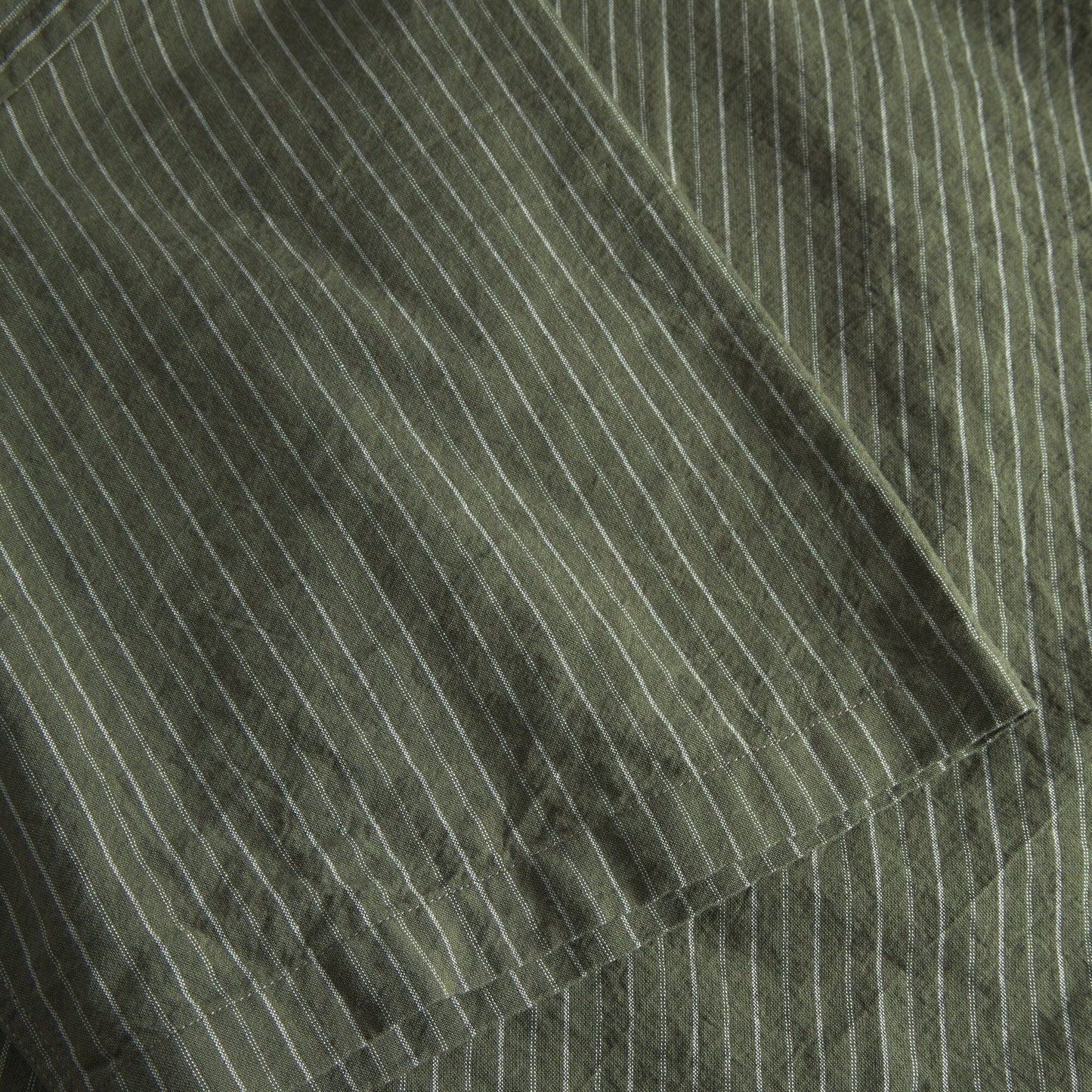 Norse Projects Mo Oversized Stripe SS Shirt - Moss Green Shirt Norse Projects 