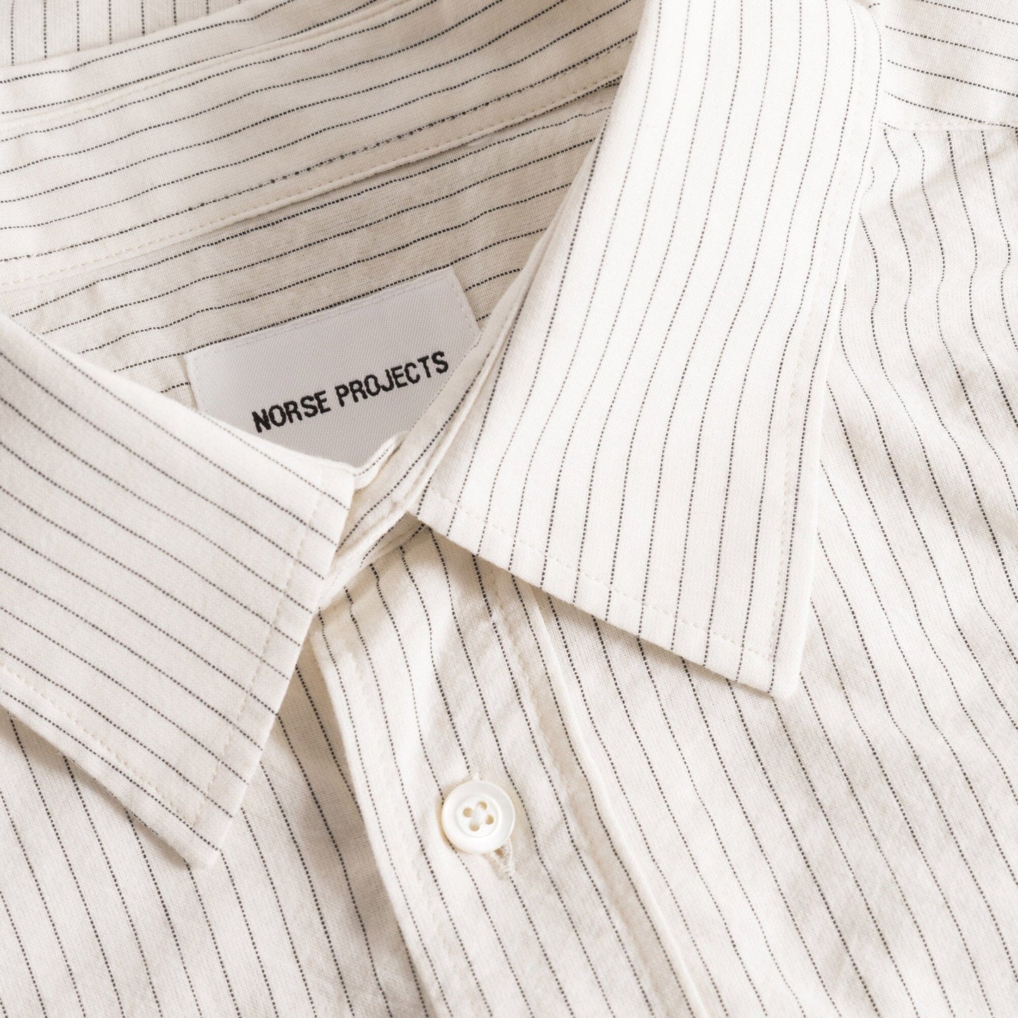 Norse Projects Mo Oversized Striped Shirt - Ecru Shirt Norse Projects 