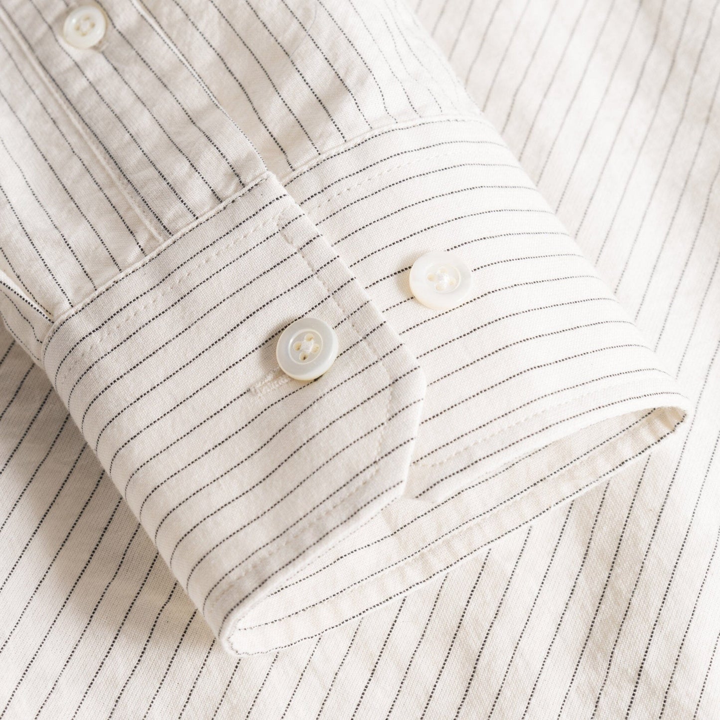 Norse Projects Mo Oversized Striped Shirt - Ecru Shirt Norse Projects 